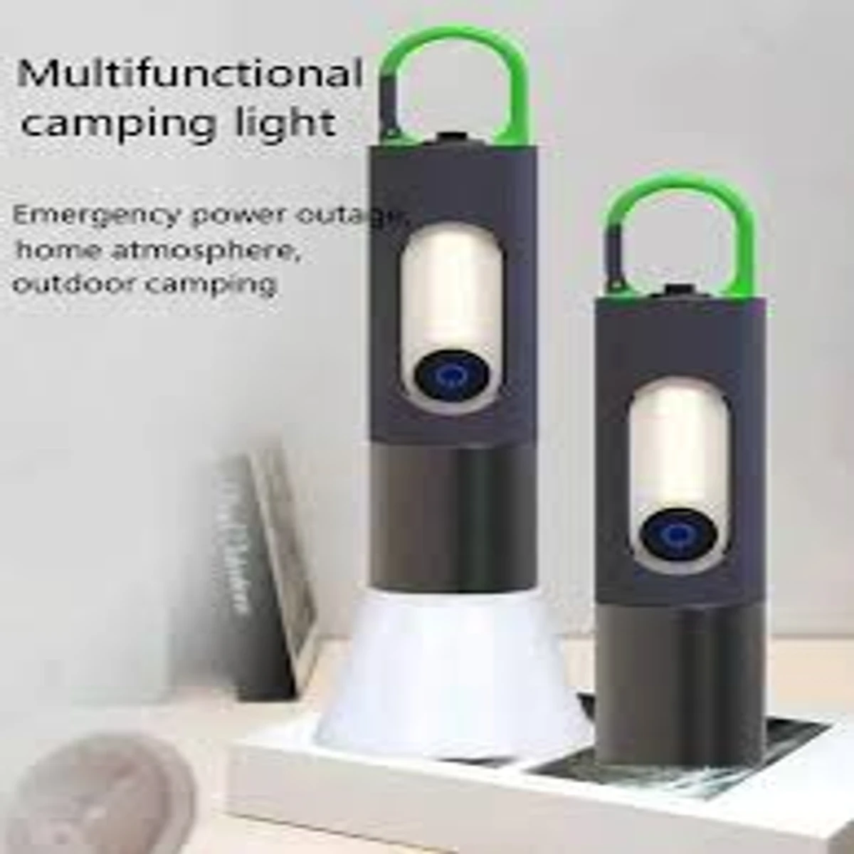 Rechargeable Portable  Led flashlight with Camping Light