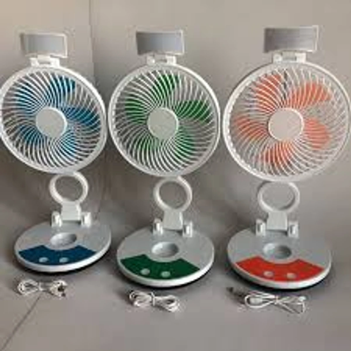 ZT 329 RECHARGEABLE TABLE FAN WITH LED LIGHT