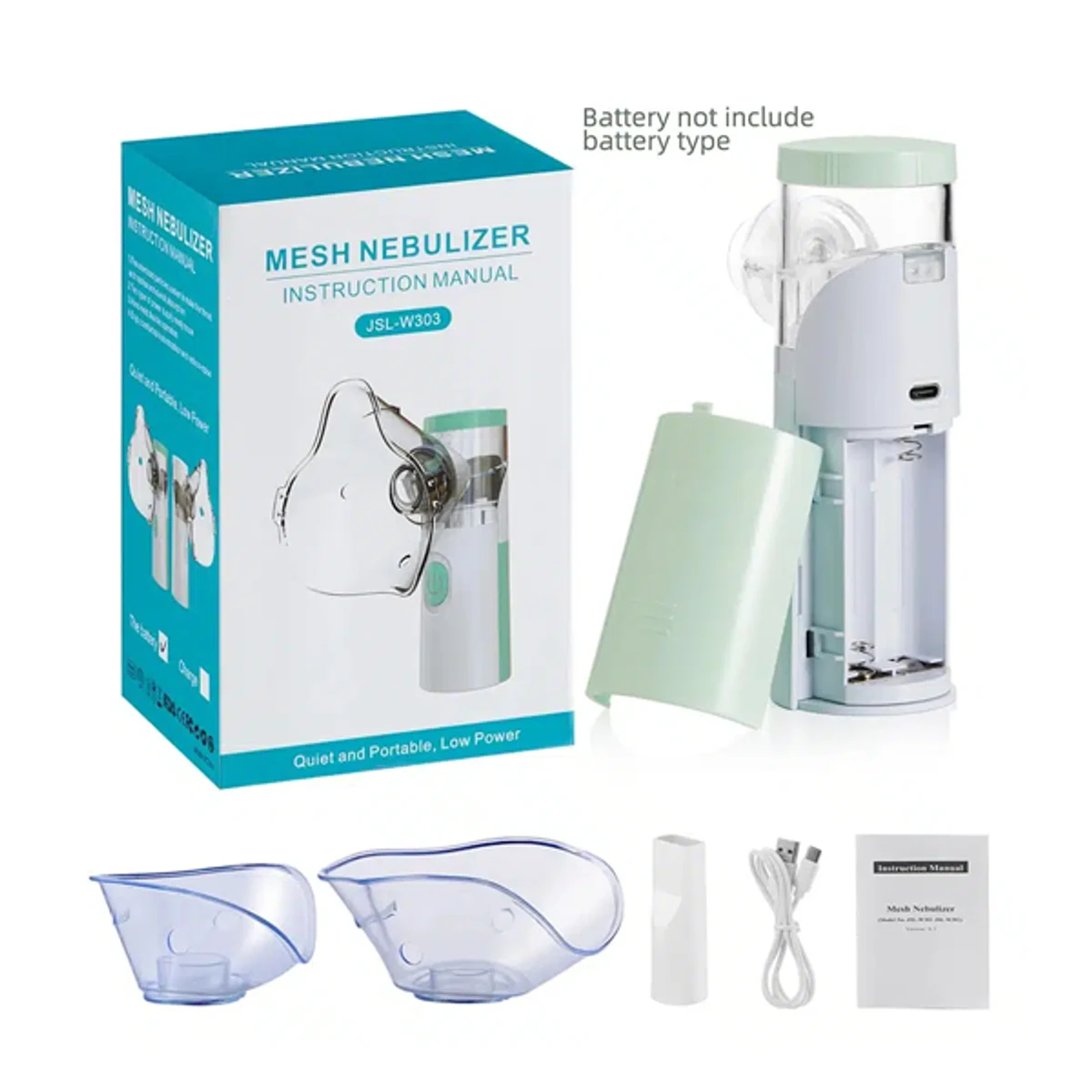 Mesh Nebulizer Machine/নেবুলাইজার মেশিন Portable (Smart USB Connector)